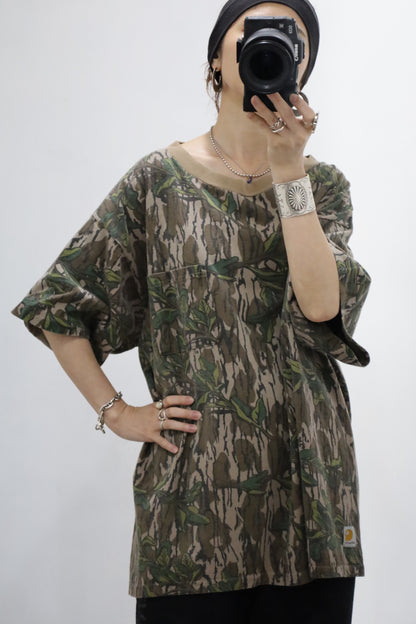 Z853 / 1990's Carhartt camouflage t-shirt