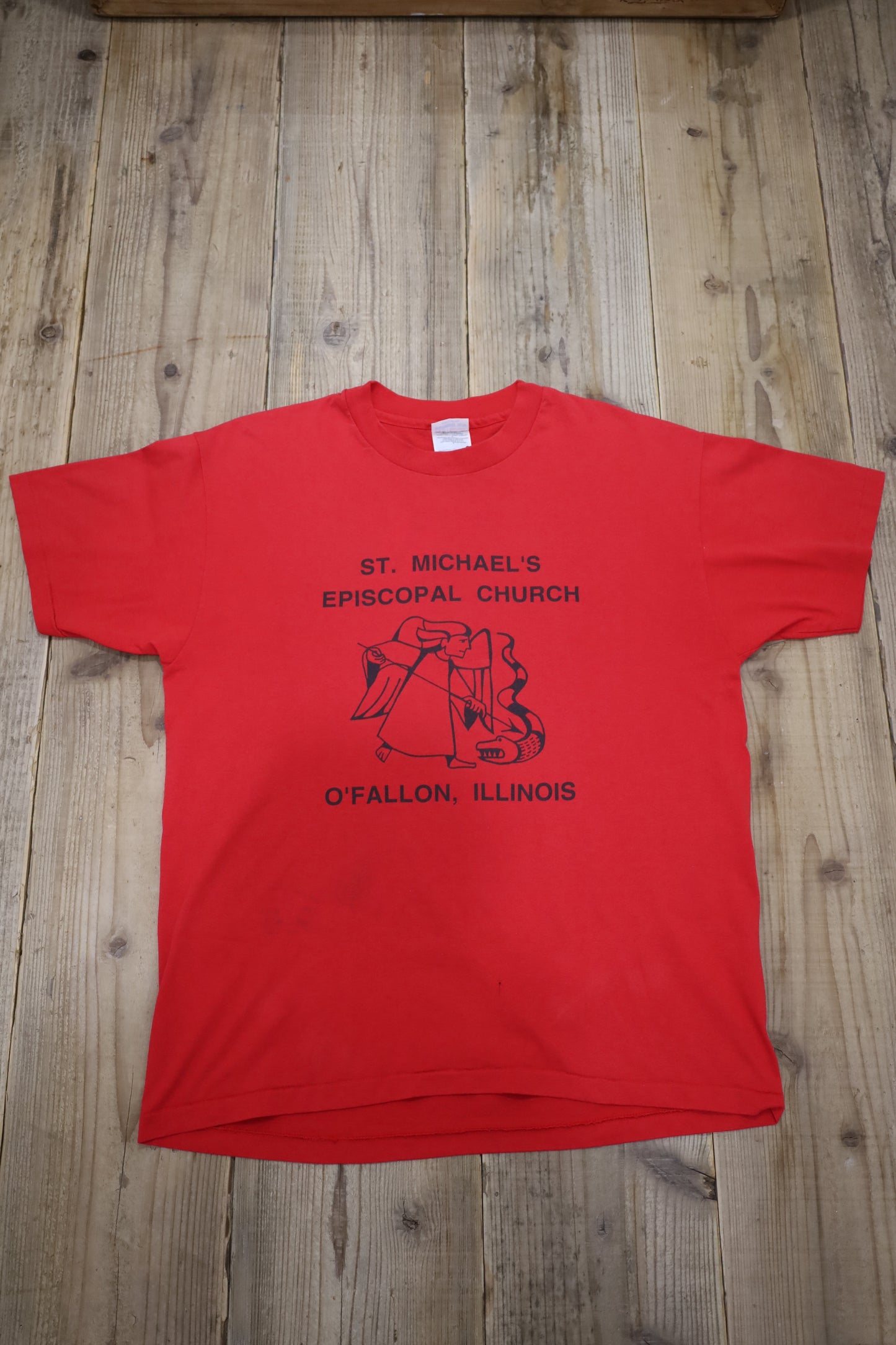 Z843 / 1990's HANWS ST.MICHAEL'S tee