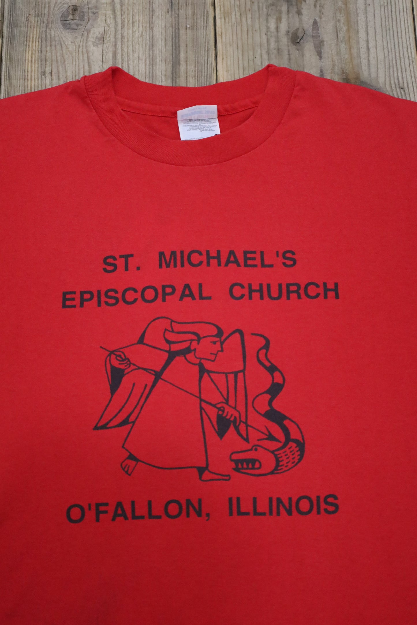 Z843 / 1990's HANWS ST.MICHAEL'S tee