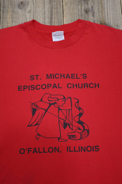 Z843 / 1990's HANWS ST.MICHAEL'S tee