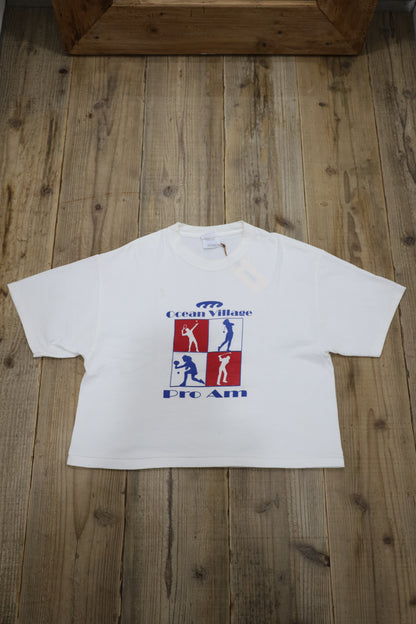 G61 / 1990's OLD Hanes Ocean Village Print T-shirt