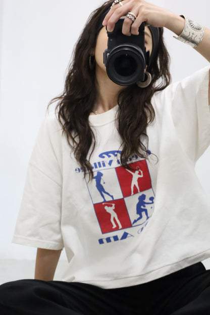 G61 / 1990's OLD Hanes Ocean Village Print T-shirt