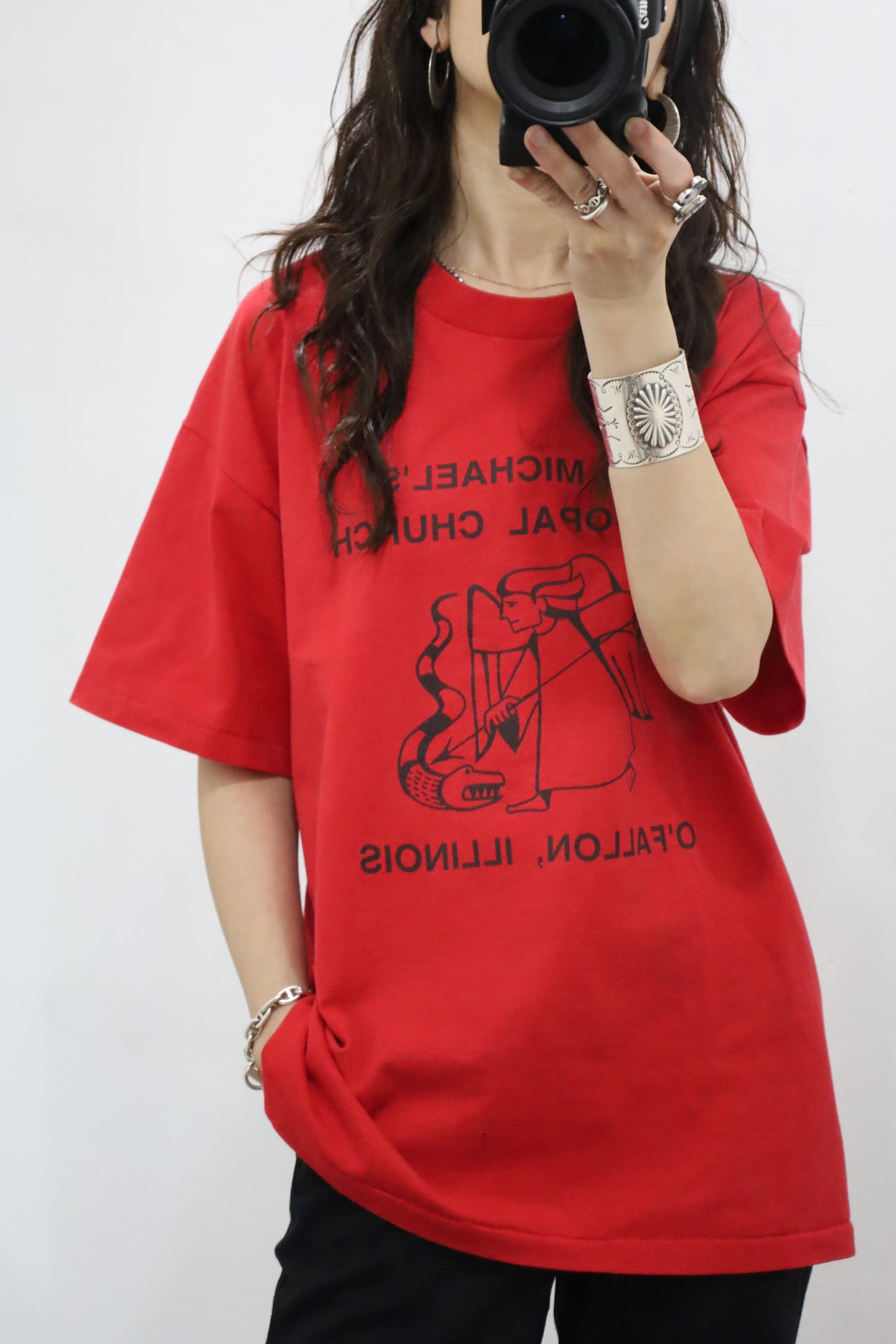 Z843 / 1990's HANWS ST.MICHAEL'S tee