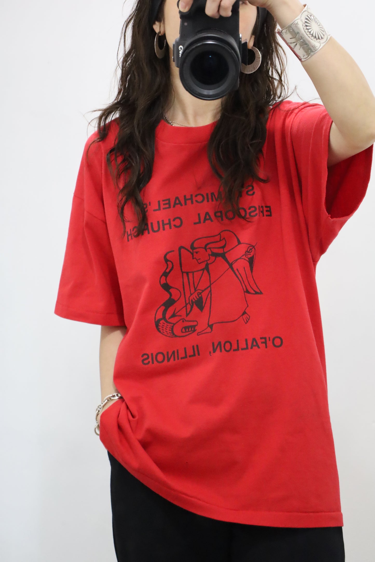 Z843 / 1990's HANWS ST.MICHAEL'S tee