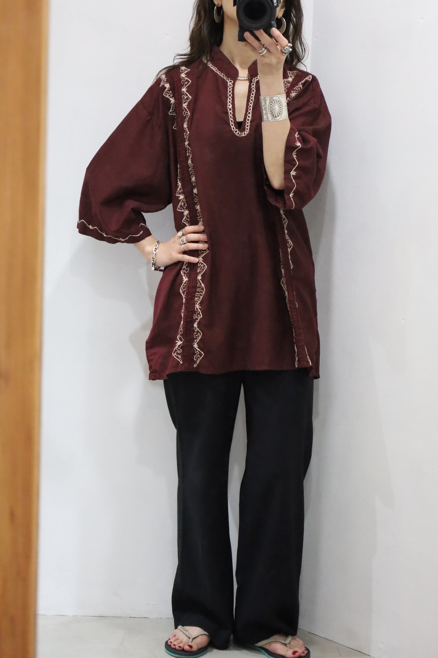 J282 / 1970's UNKNOWN pullover  shirt