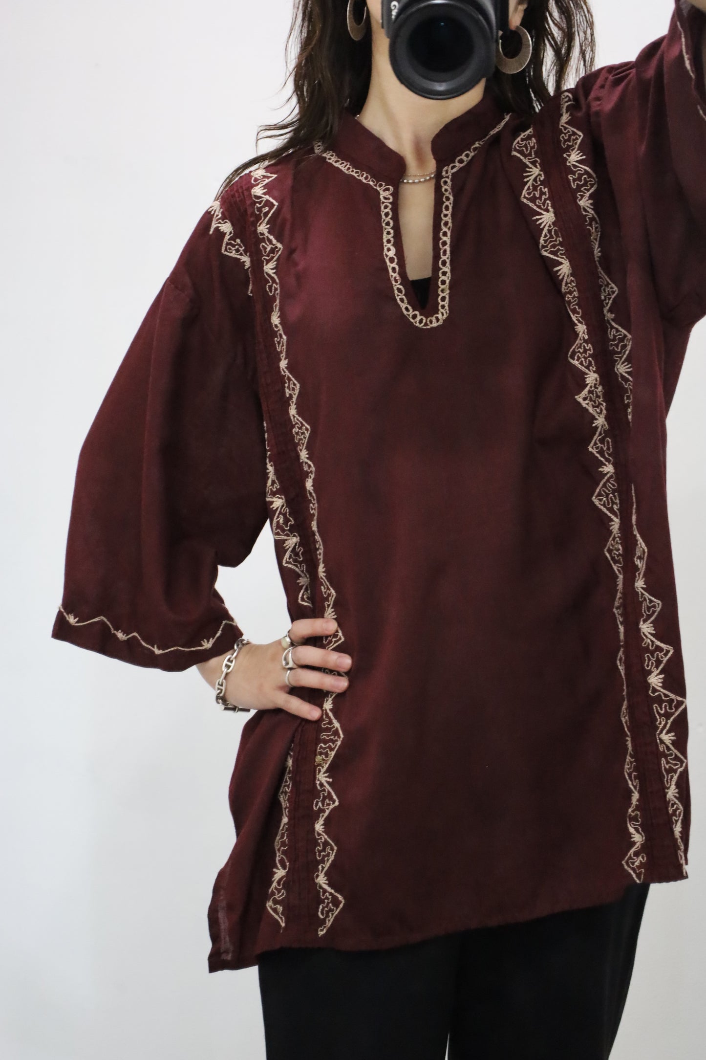 J282 / 1970's UNKNOWN pullover  shirt