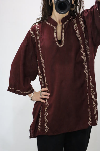 J282 / 1970's UNKNOWN pullover  shirt