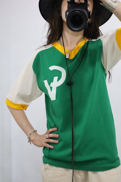 E644 / 1970's Vintage Football Tee Number 10