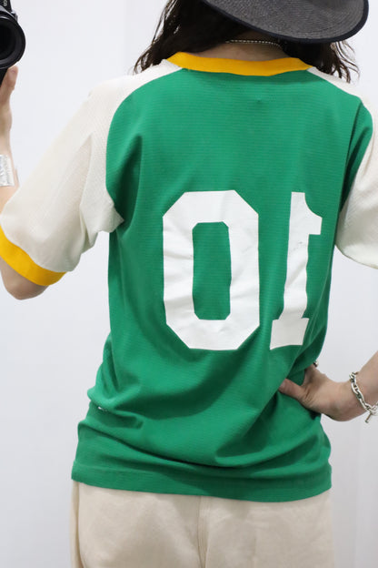 E644 / 1970's Vintage Football Tee Number 10