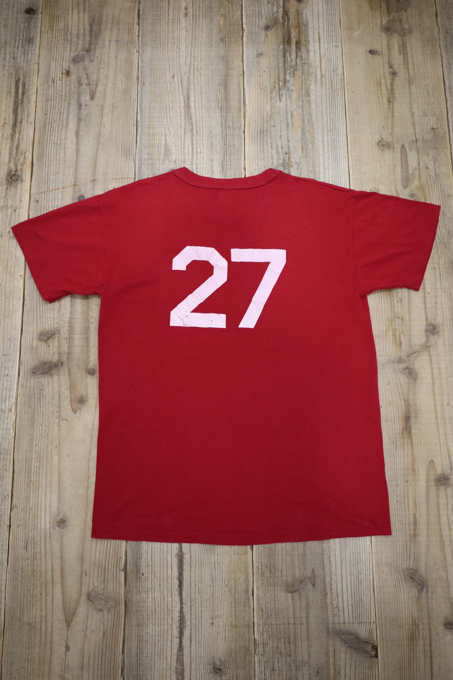 E529 / 1990's OLD RUSSELL ATHLETIC Print Tee VYS