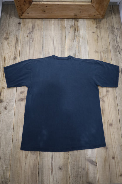 E598 / 1990's OLD LIXINGTON SHIRT Print Tee
