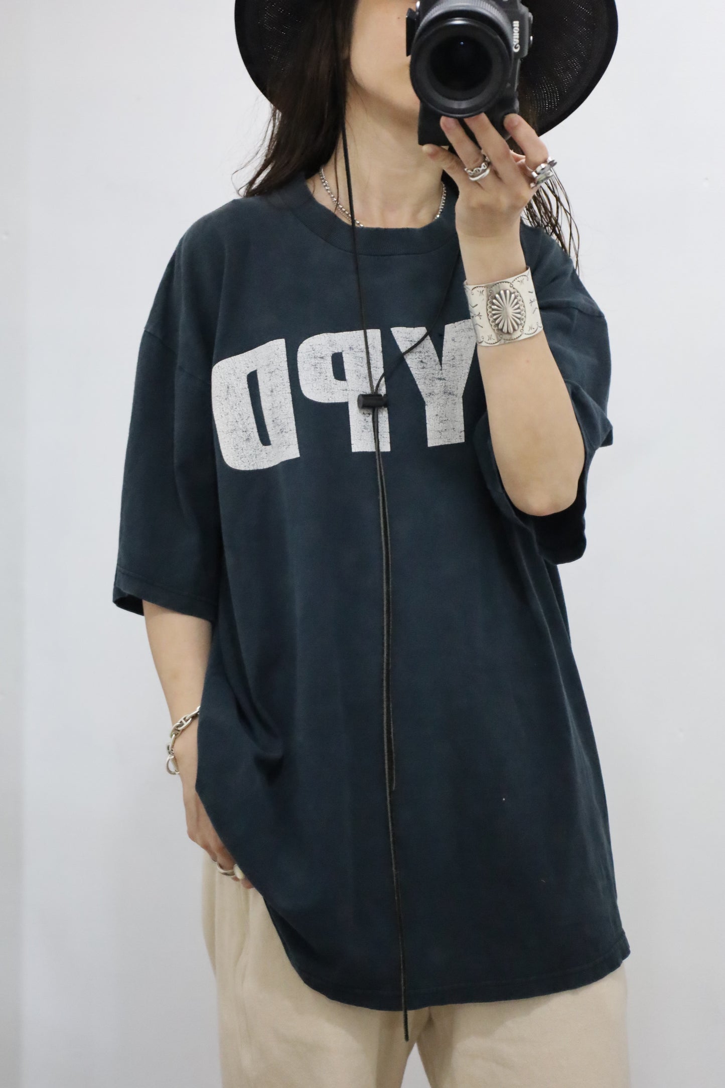 E598 / 1990's OLD LIXINGTON SHIRT Print Tee