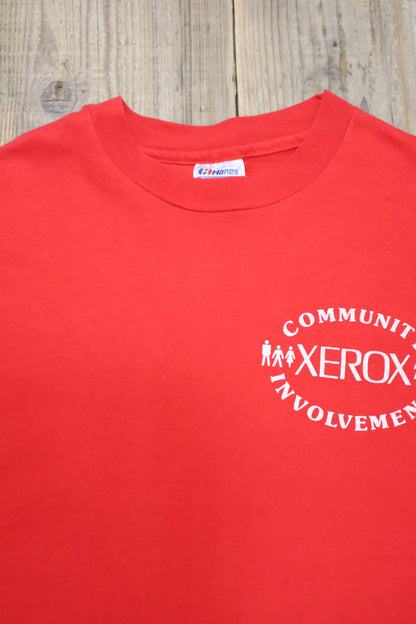 J231 / 1990's OLD Hanes Print Tee XEROX