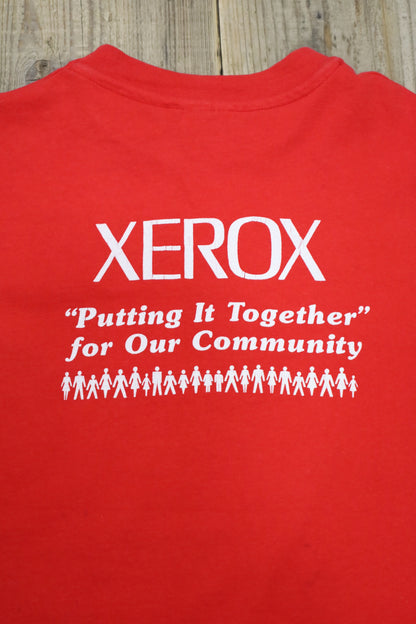 J231 / 1990's OLD Hanes Print Tee XEROX