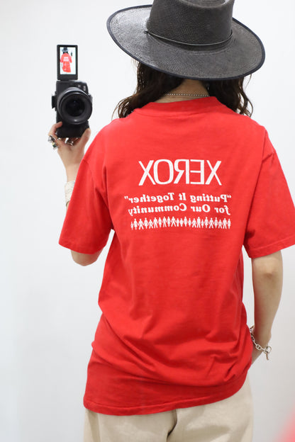 J231 / 1990's OLD Hanes Print Tee XEROX