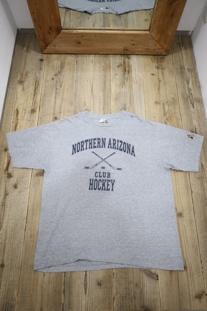 E623 / 1990's OLD The Cotton Exchange Print Tee CLUB HOCKEY