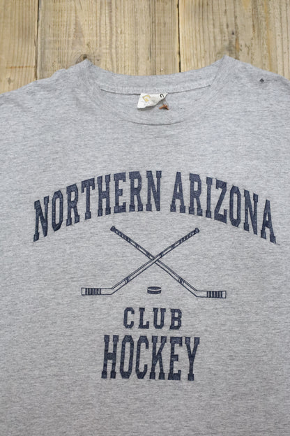 E623 / 1990's OLD The Cotton Exchange Print Tee CLUB HOCKEY