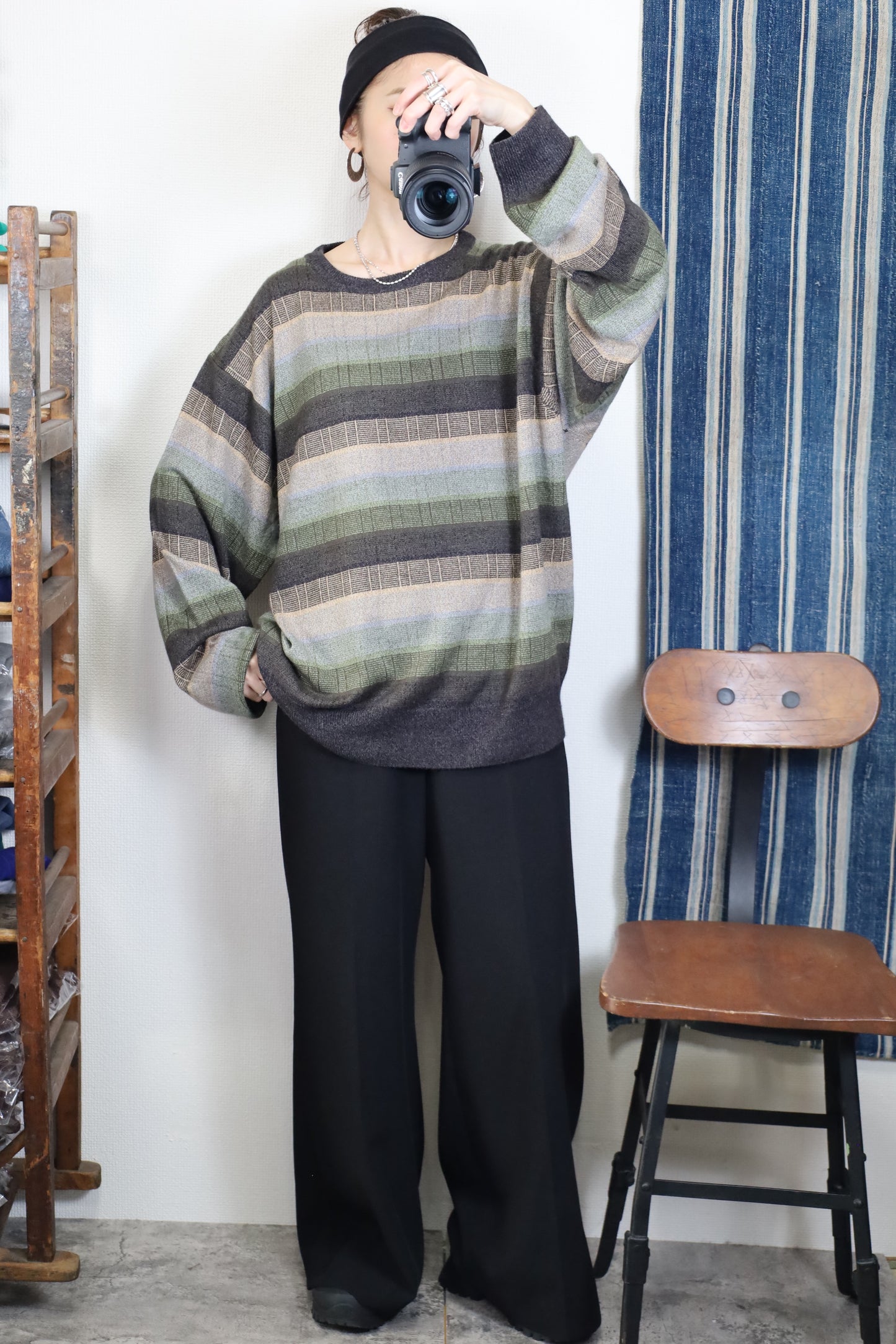 Z6 / 1990's Dockers mulch border acryl knit