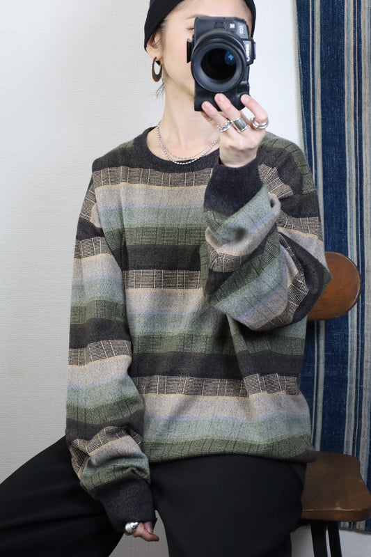 Z6 / 1990's Dockers mulch border acryl knit