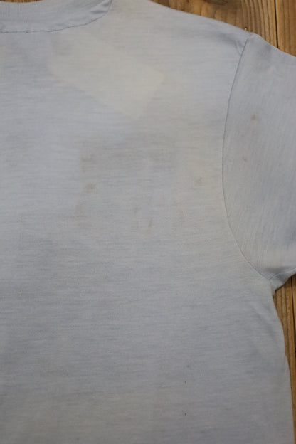 B521 / 1980's OLD Hanes PEACE Print T-Shirt