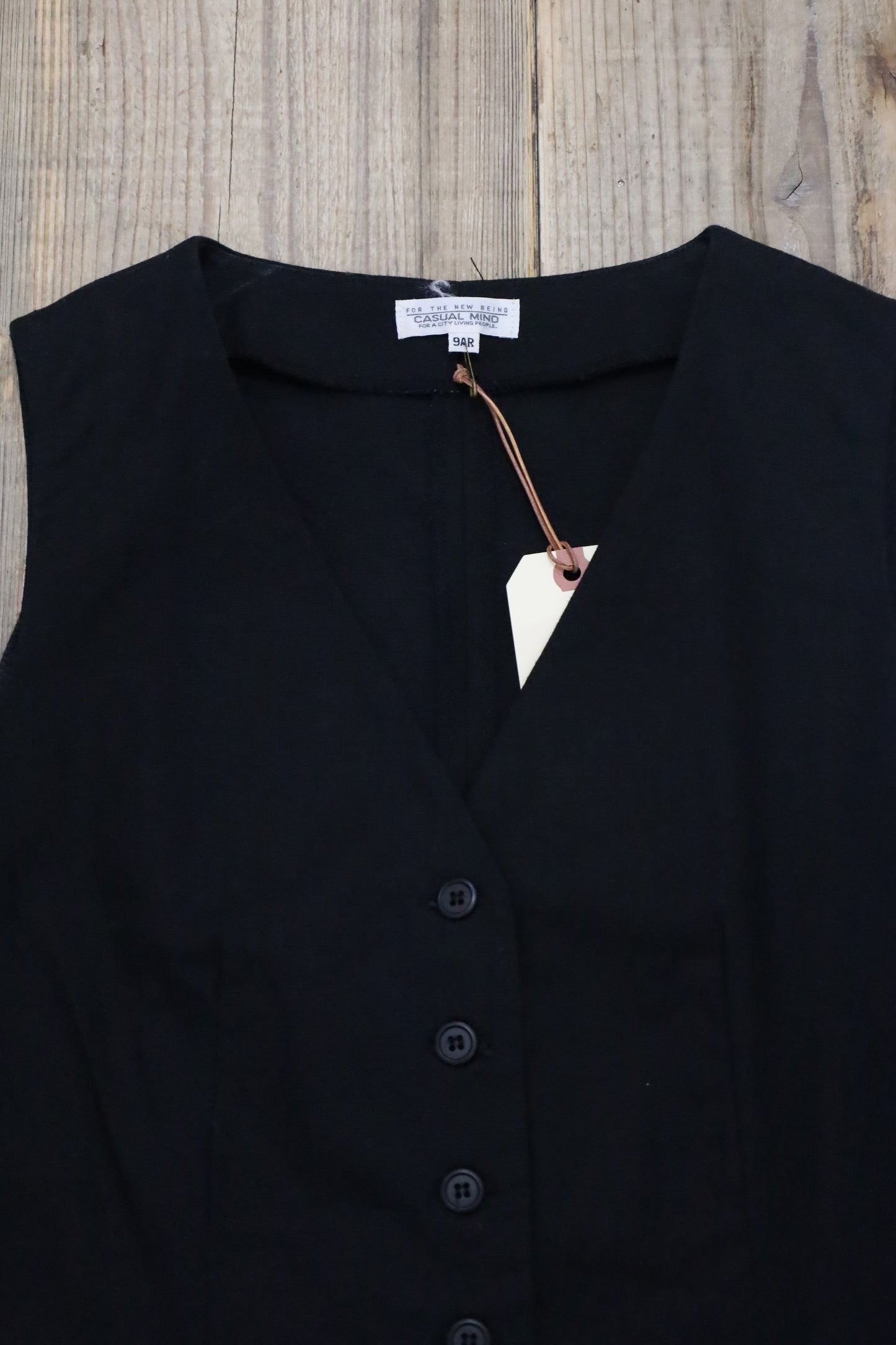 D254 / 1990'sUSED CASUAL MIND cotton×linen vest