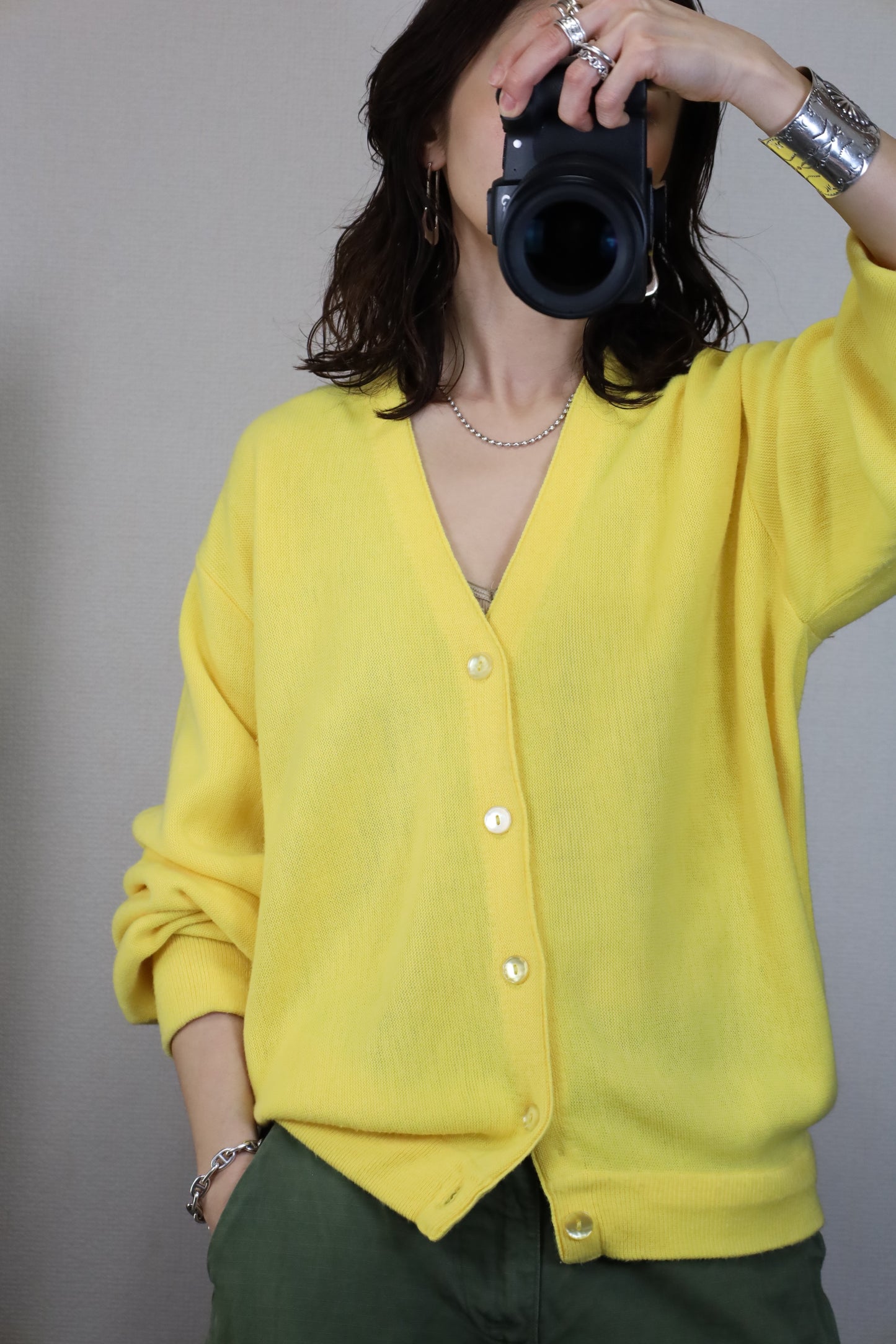 F234 / 1980's Billy Casper by REVERE Acrylic cardigan