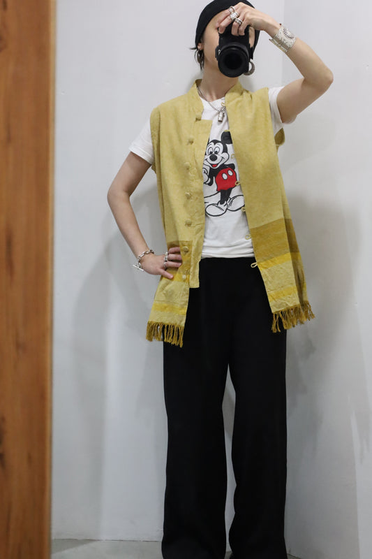 E637 / 1990's Marla Kim fringe design vest