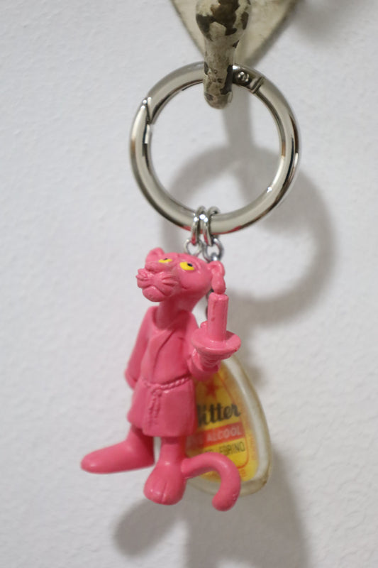 4 / key ring pink panther