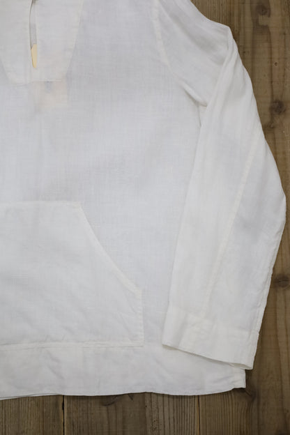 E740 / early 2000's OLD GAP linen hooded shirt