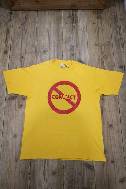 317 / 1990’s OLD TEE JERZEES CONFLICT LOGO