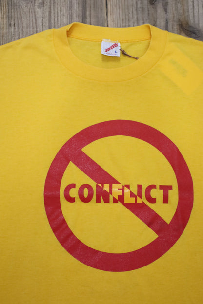 317 / 1990’s OLD TEE JERZEES CONFLICT LOGO