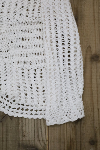 A841 / UNKNOWN USED crochet knit cardigan