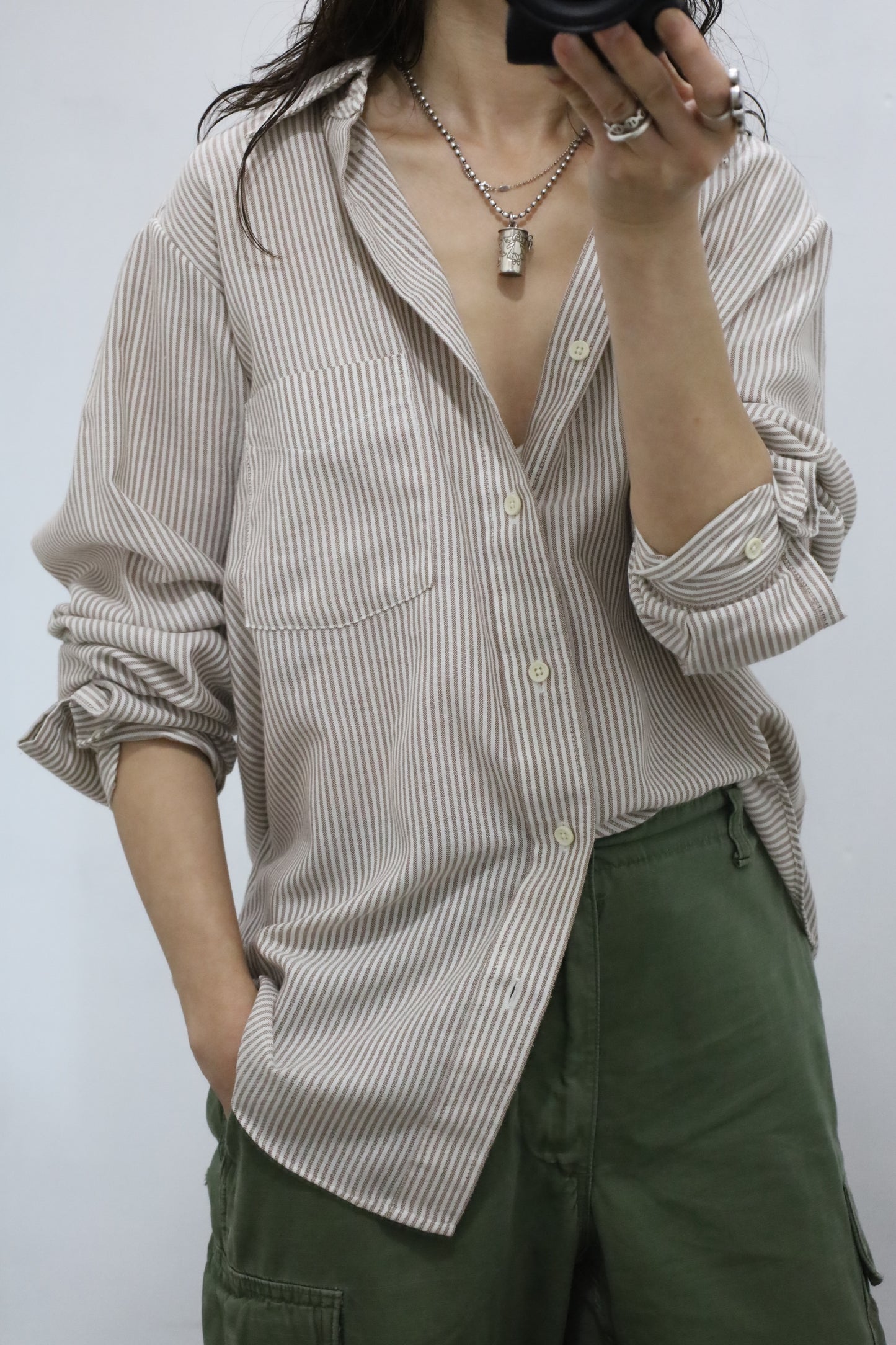 E690 / 1980's Bon Homme stripe shirt
