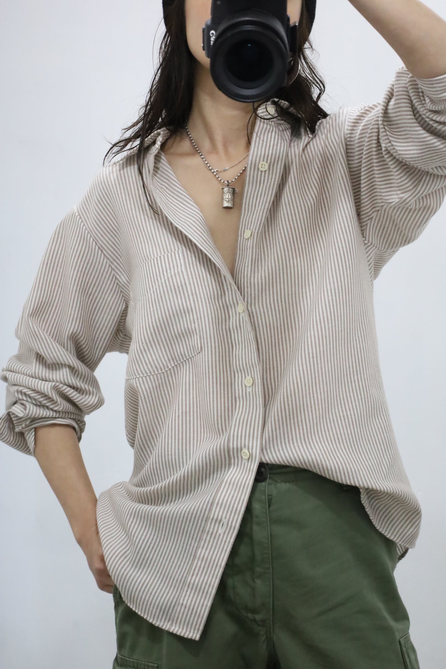 E690 / 1980's Bon Homme stripe shirt