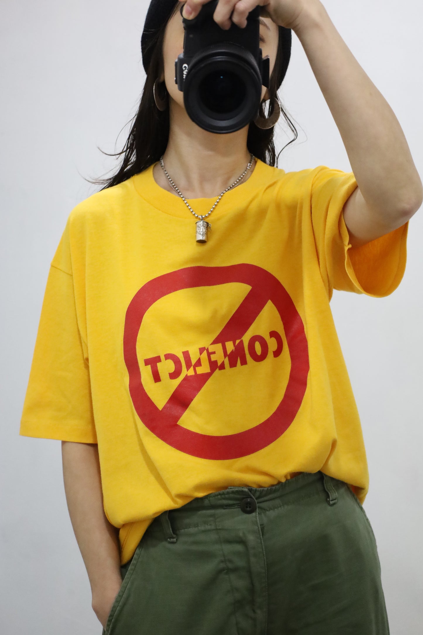 317 / 1990’s OLD TEE JERZEES CONFLICT LOGO