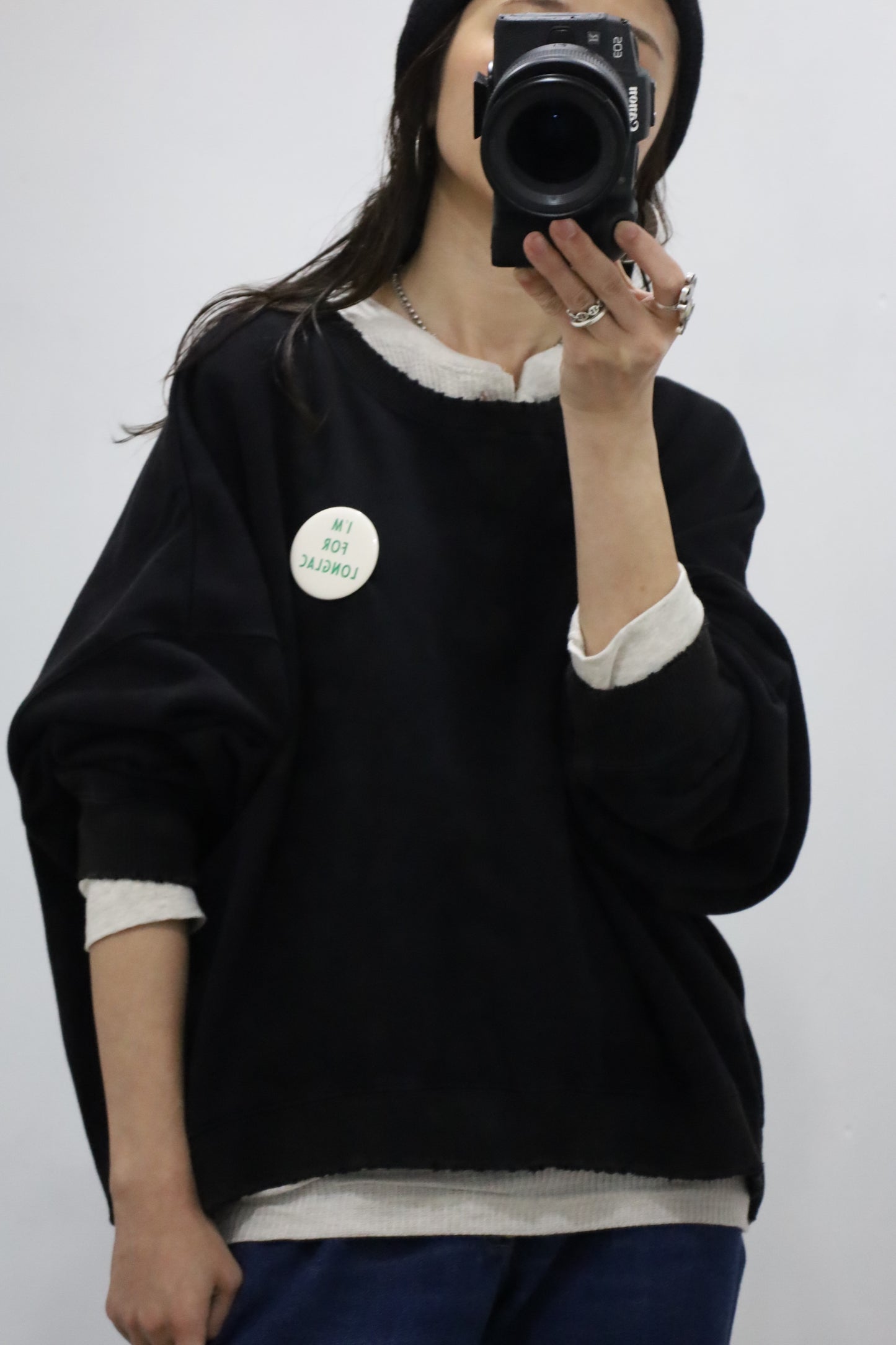 HOWIE crew neck sweat (black)
