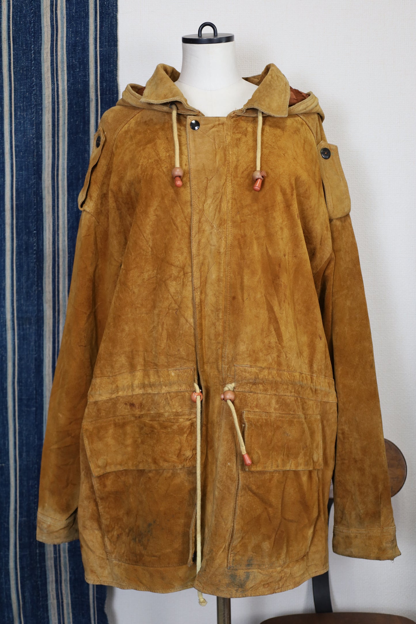B244 / 1990's BUFFALO leather food blouson