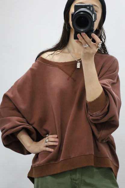 HOWIE crew neck sweat (brown)