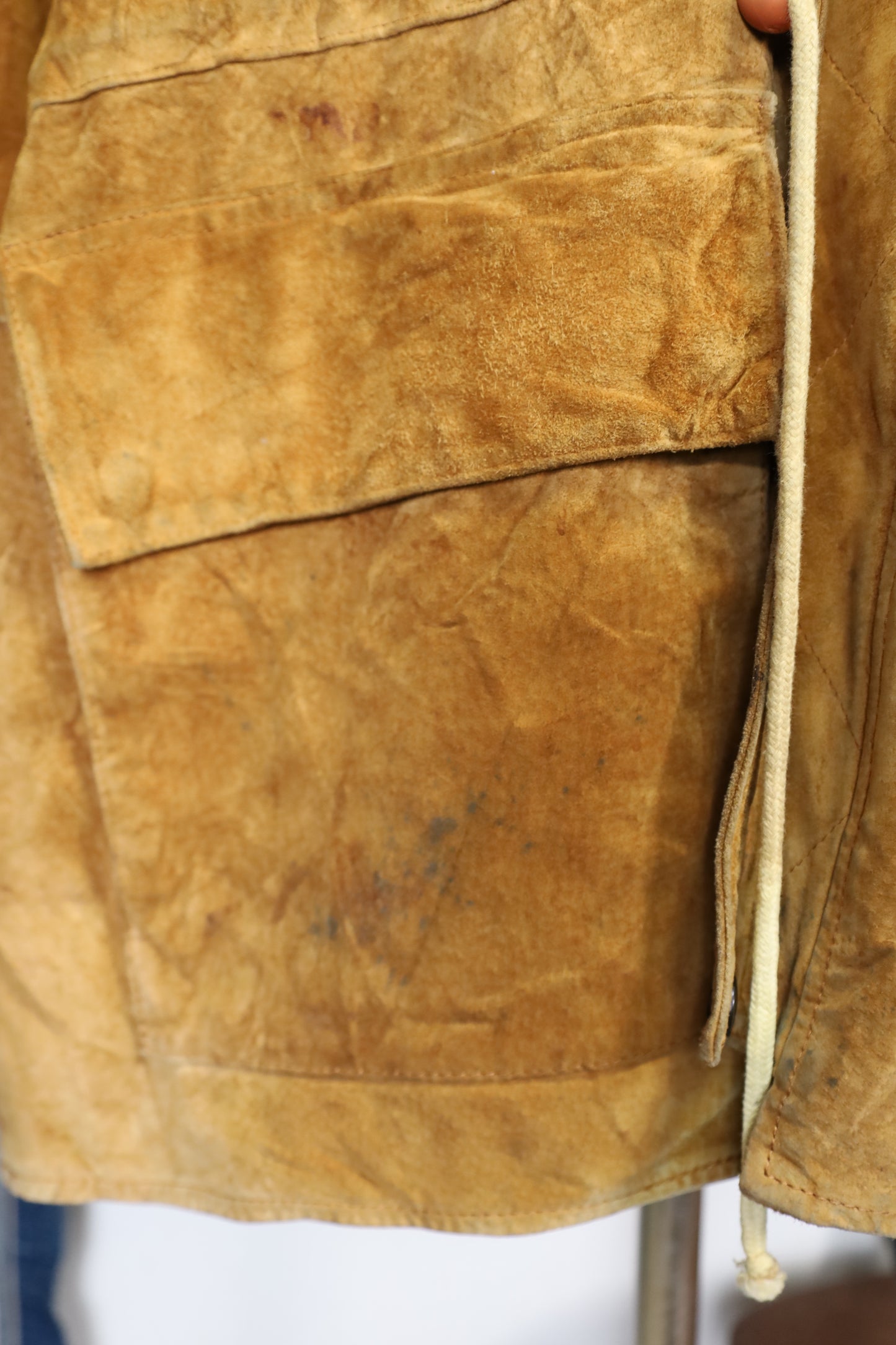 B244 / 1990's BUFFALO leather food blouson