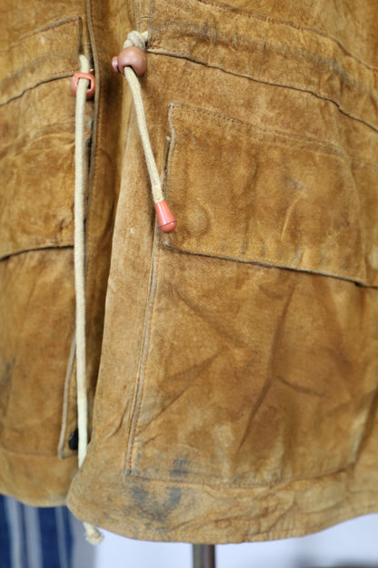 B244 / 1990's BUFFALO leather food blouson