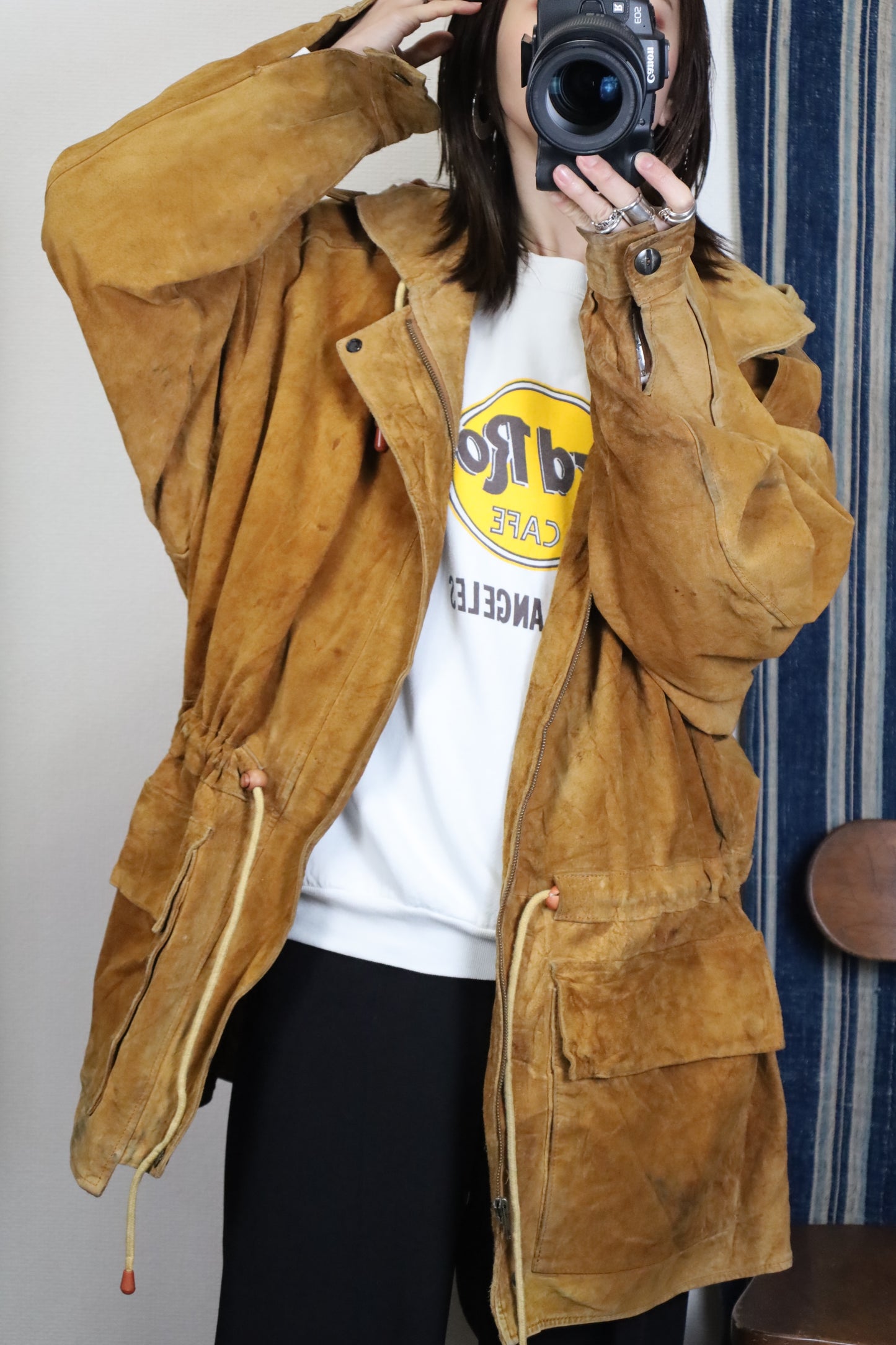 B244 / 1990's BUFFALO leather food blouson