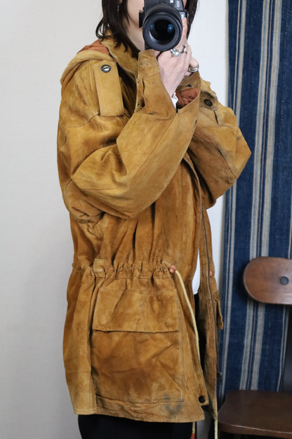 B244 / 1990's BUFFALO leather food blouson