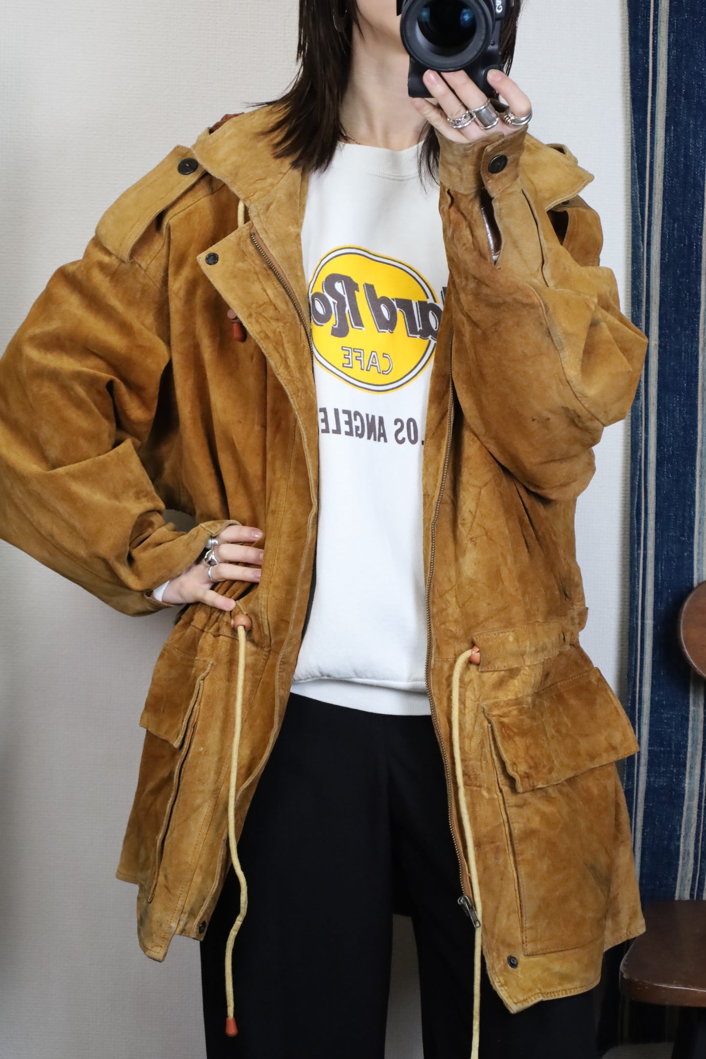 B244 / 1990's BUFFALO leather food blouson