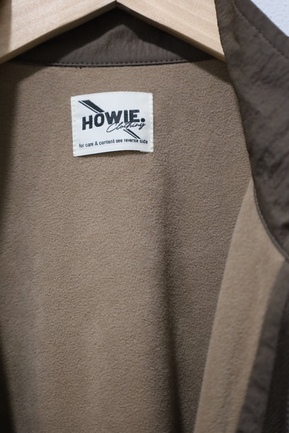 HOWIE nylon stand coat (brown)