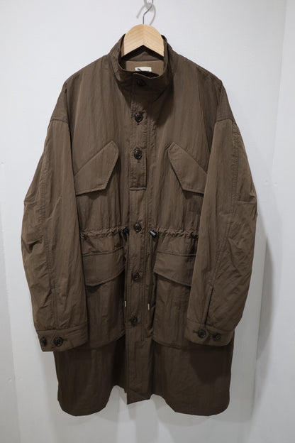 HOWIE nylon stand coat (brown)
