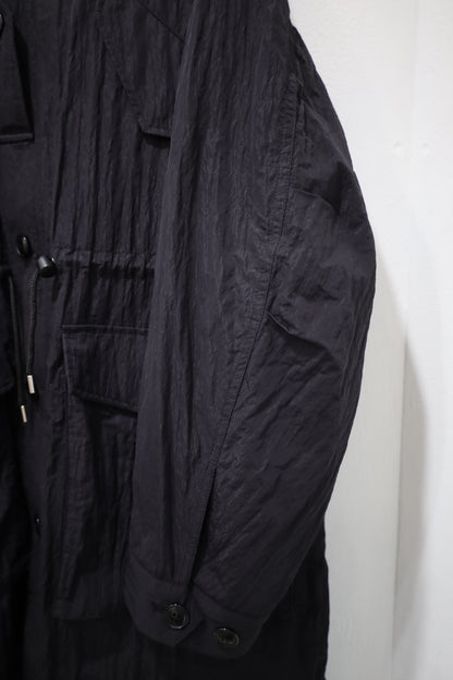 HOWIE nylon stand coat (black)