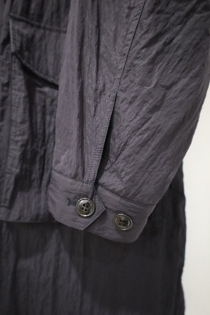 HOWIE nylon stand coat (black)
