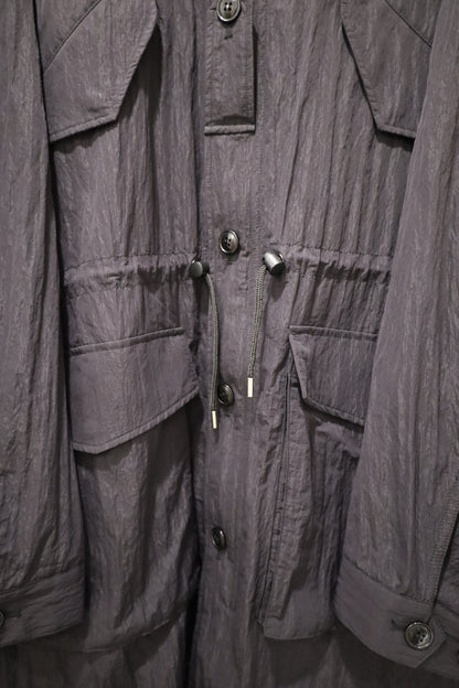 HOWIE nylon stand coat (black)