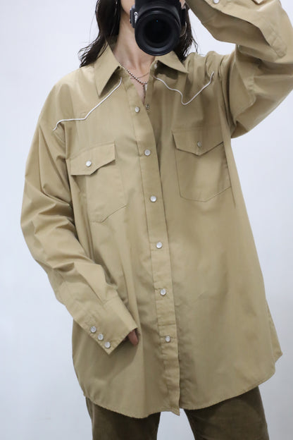 A438 / 1990's OLD High Neon Western Shirt