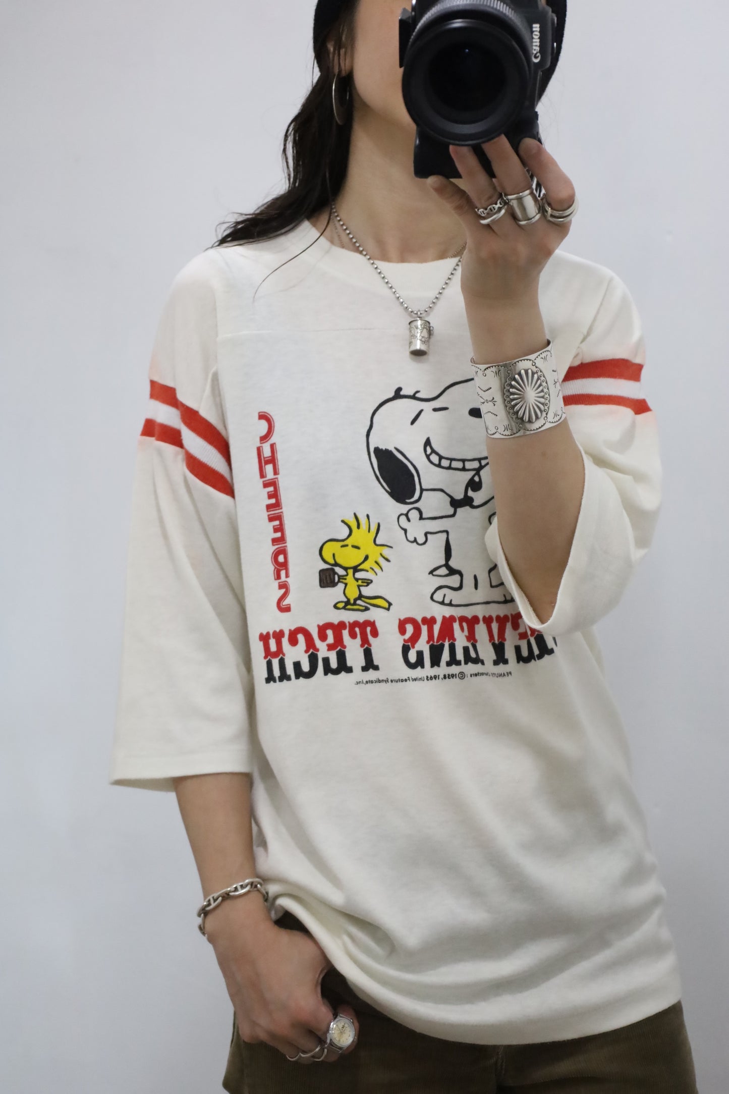 E778 / 1970's ARTEX SNOOPY football tee